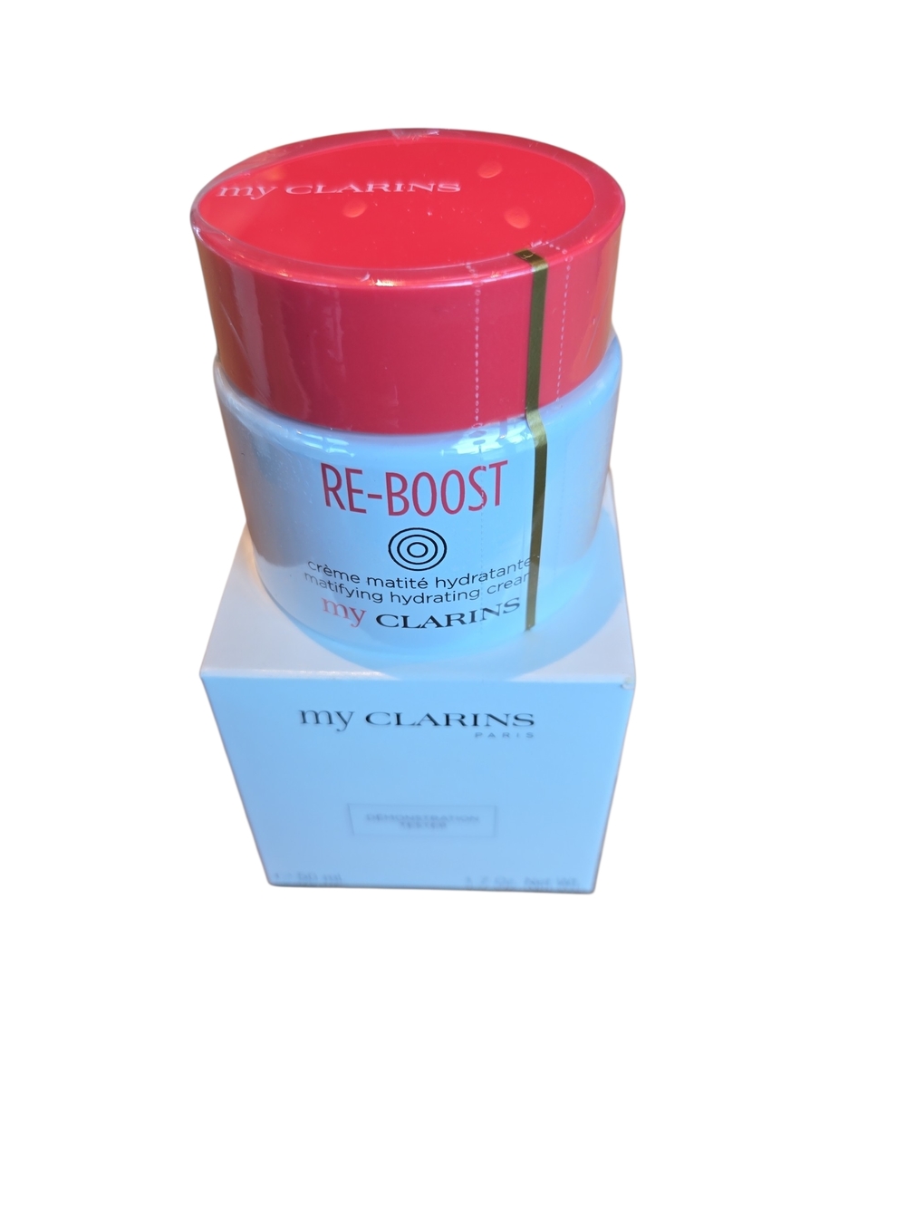 Clarins Re Boost Mattifying Hydrating Cream Tester Sealed Full Size 1.7 Oz 50mL